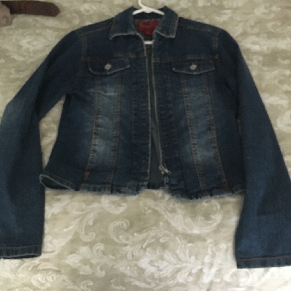 Paris Blues Jean Jacket with Zipper